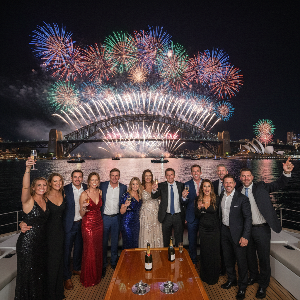 Nye Boat Hire Sydney Harbour Fireworks Hero