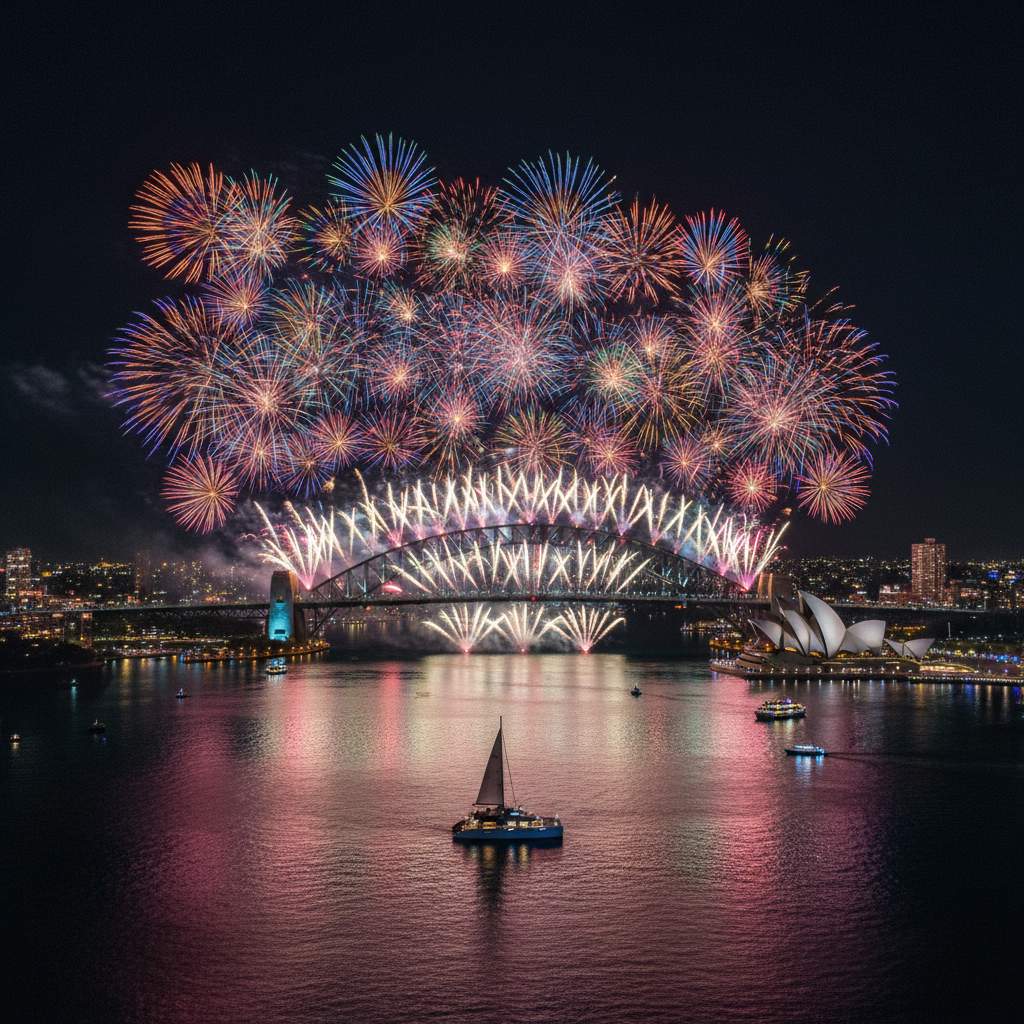 Sydney Harbour Bridge NYE fireworks