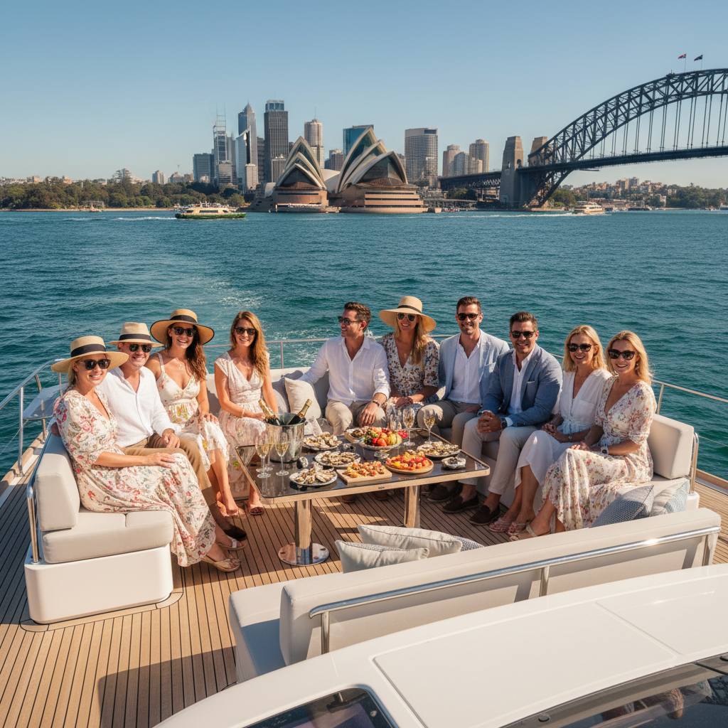 Private catamaran engagement party Sydney