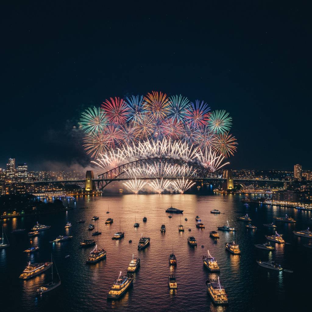 Sydney Harbour NYE Private Charter Aerial