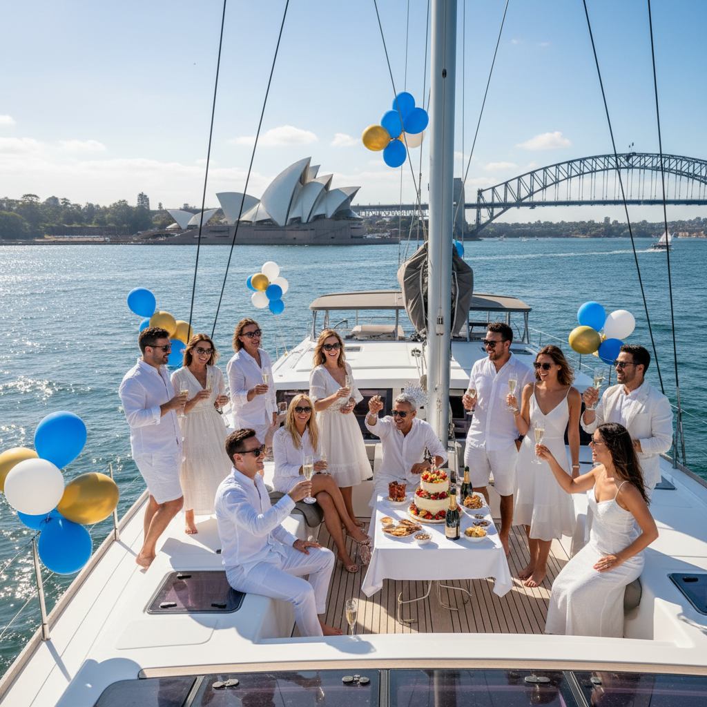 Birthday boat hire Sydney Harbour