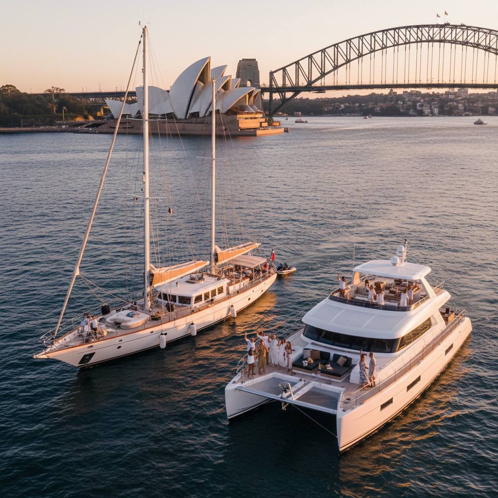 Hire a yacht Sydney Harbour private catamaran charter