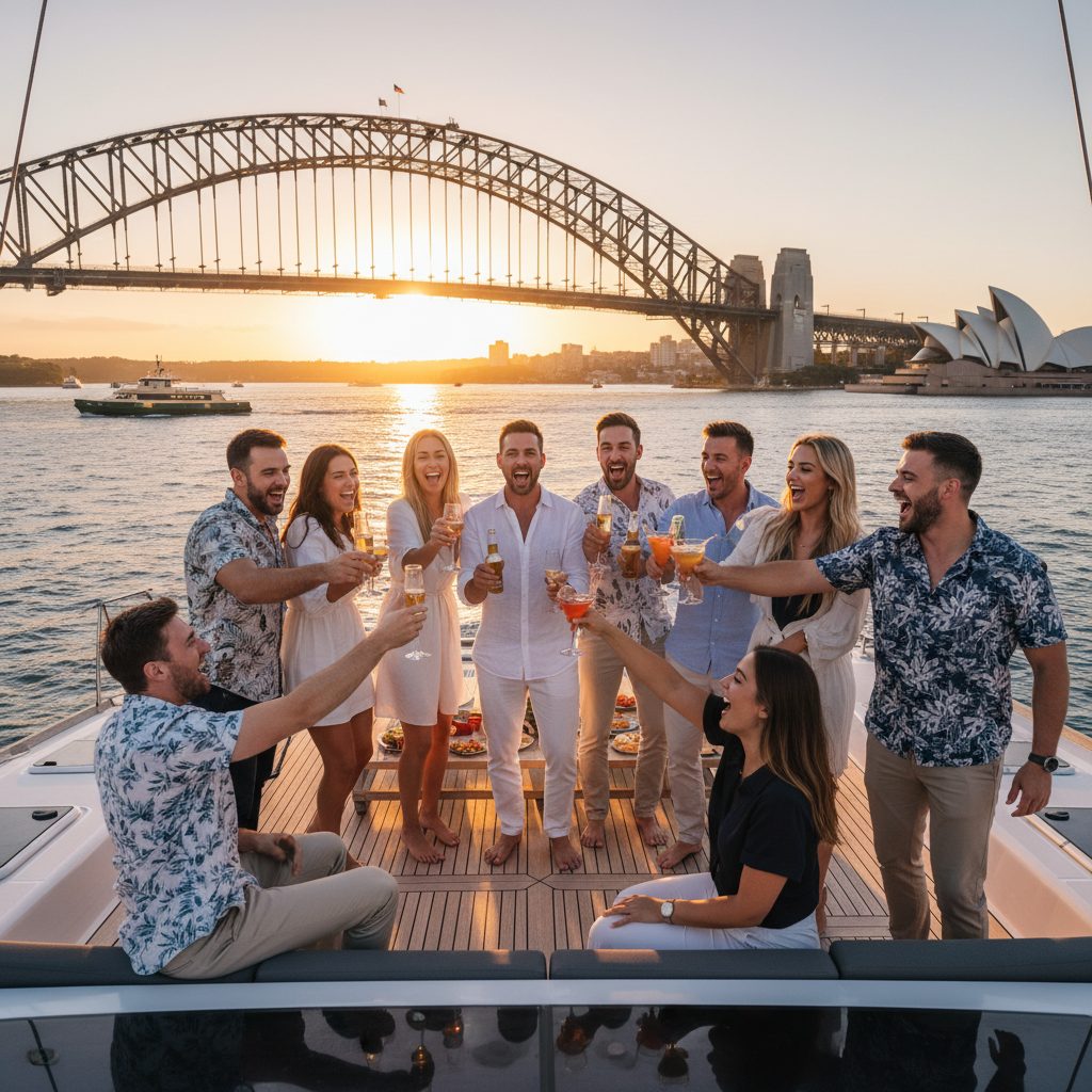 Corporate Event Boat Hire Sydney Harbour Tiger Catamarans