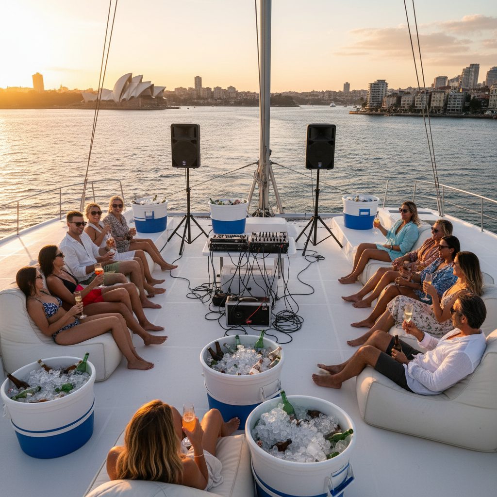Catamaran charter Sydney what is included onboard