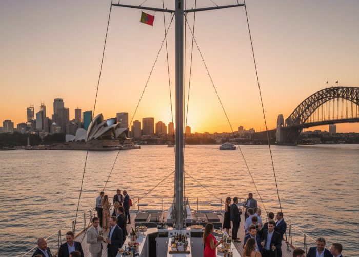 Party cruise Sydney Harbour private catamaran
