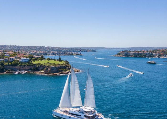 Watsons Bay boat hire private catamaran Sydney Harbour