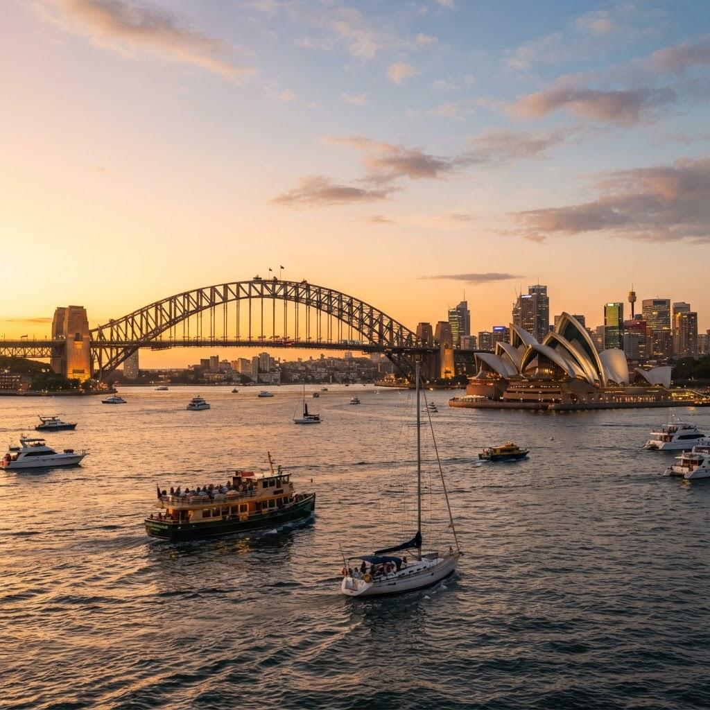 Sydney Harbour Bridge and Opera House