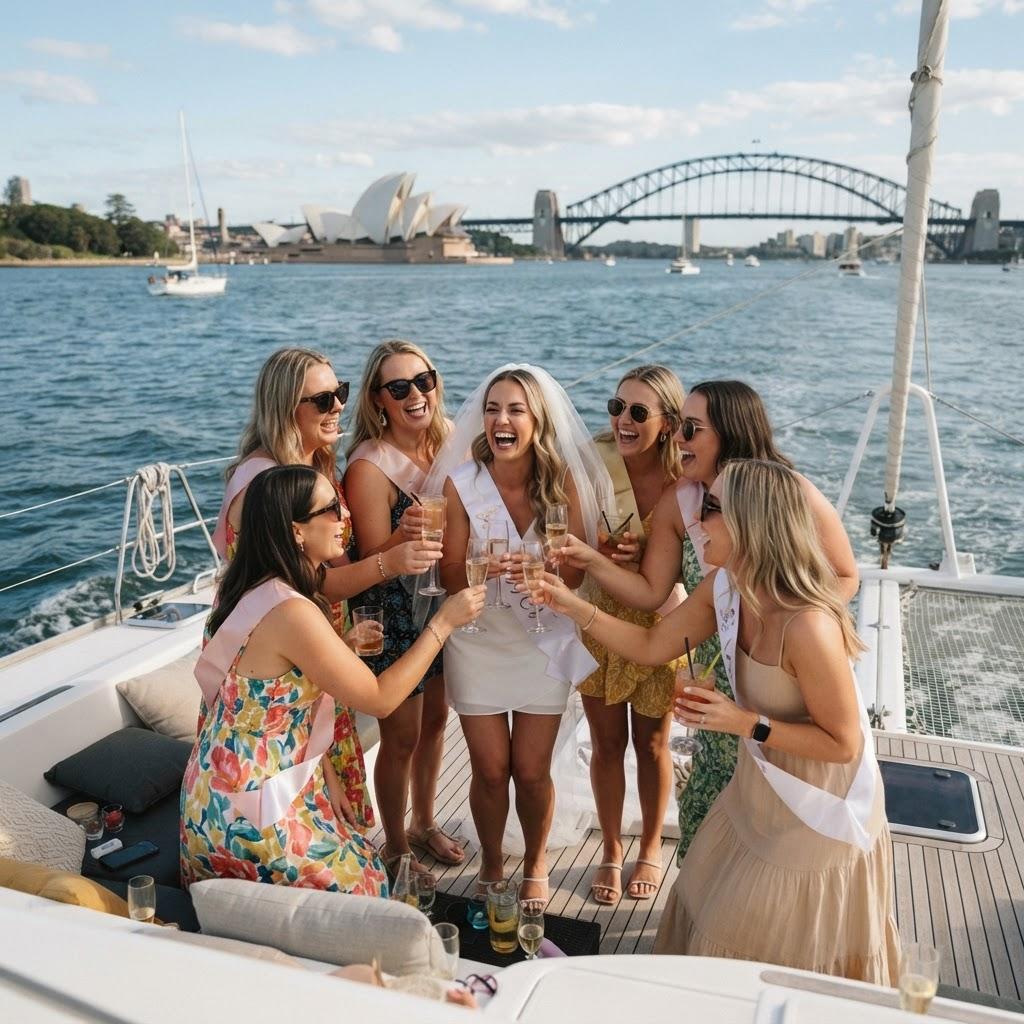 Hens night celebration on board
