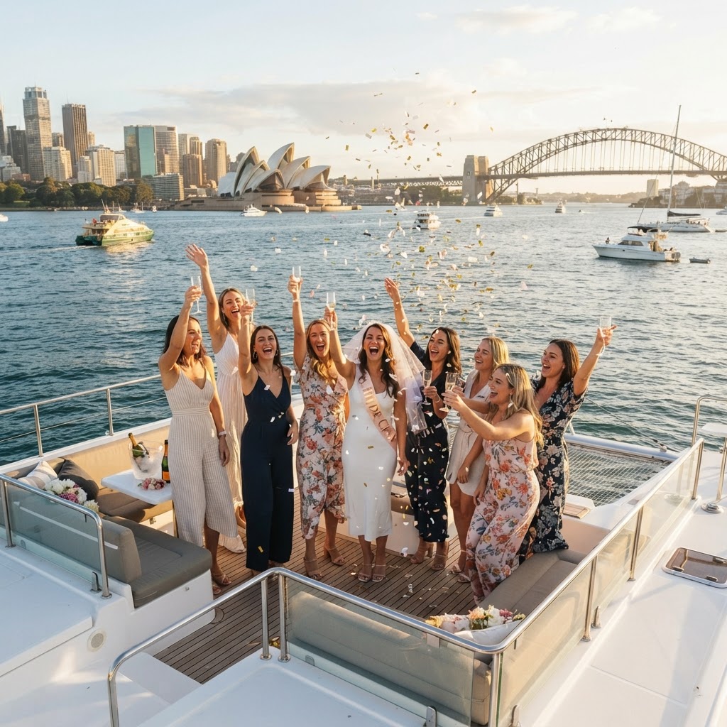 Hens Party Catamaran Hire Sydney Harbour