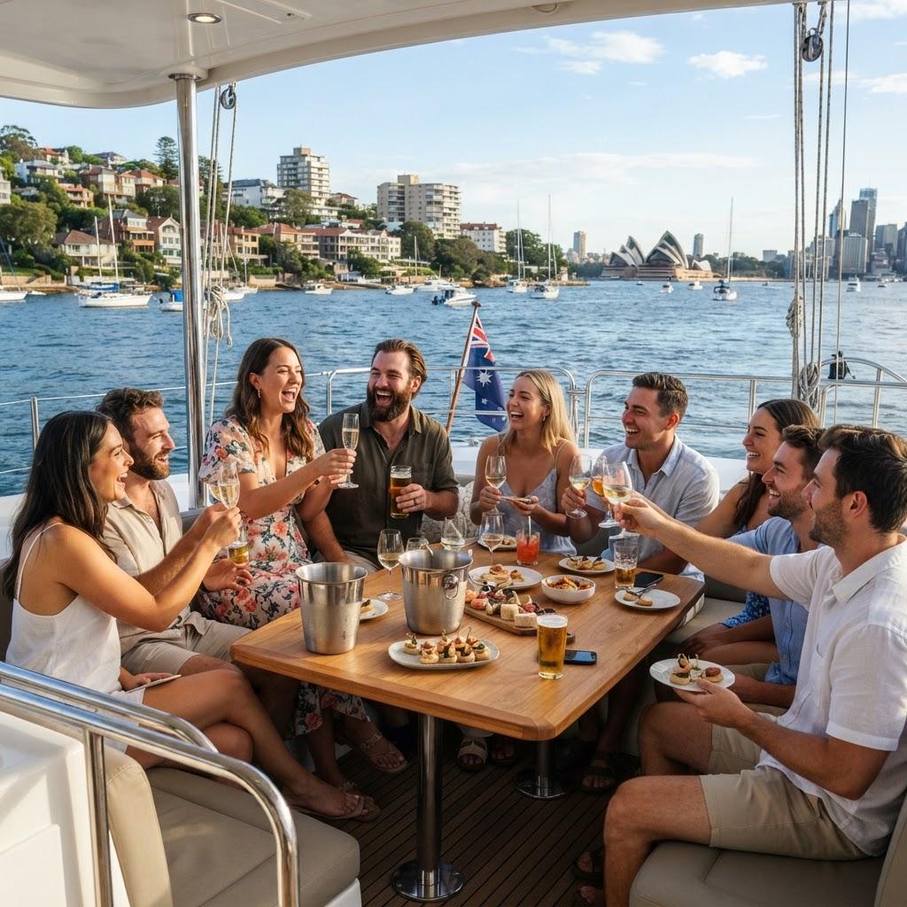 Catamaran party celebration