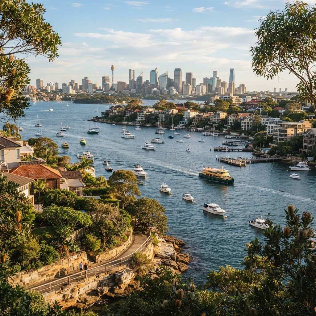 Mosman Bay catamaran views