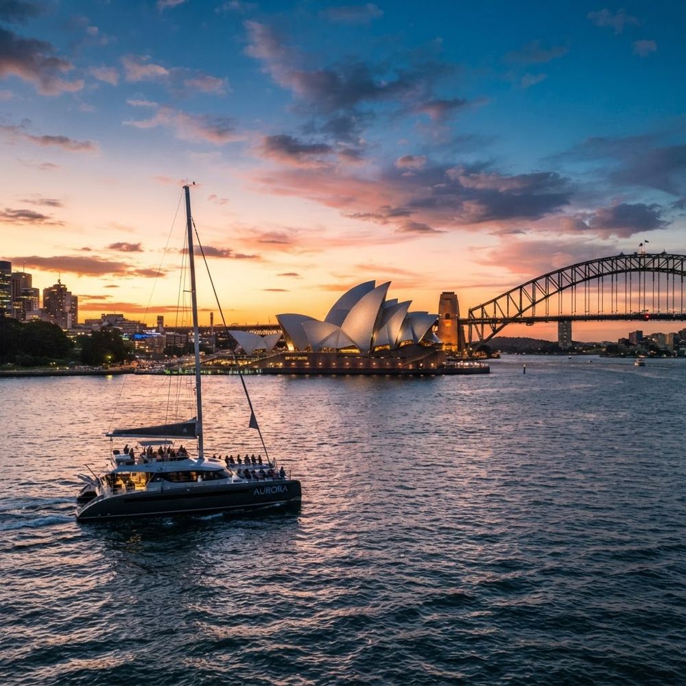 Sydney Harbour landmarks from the water