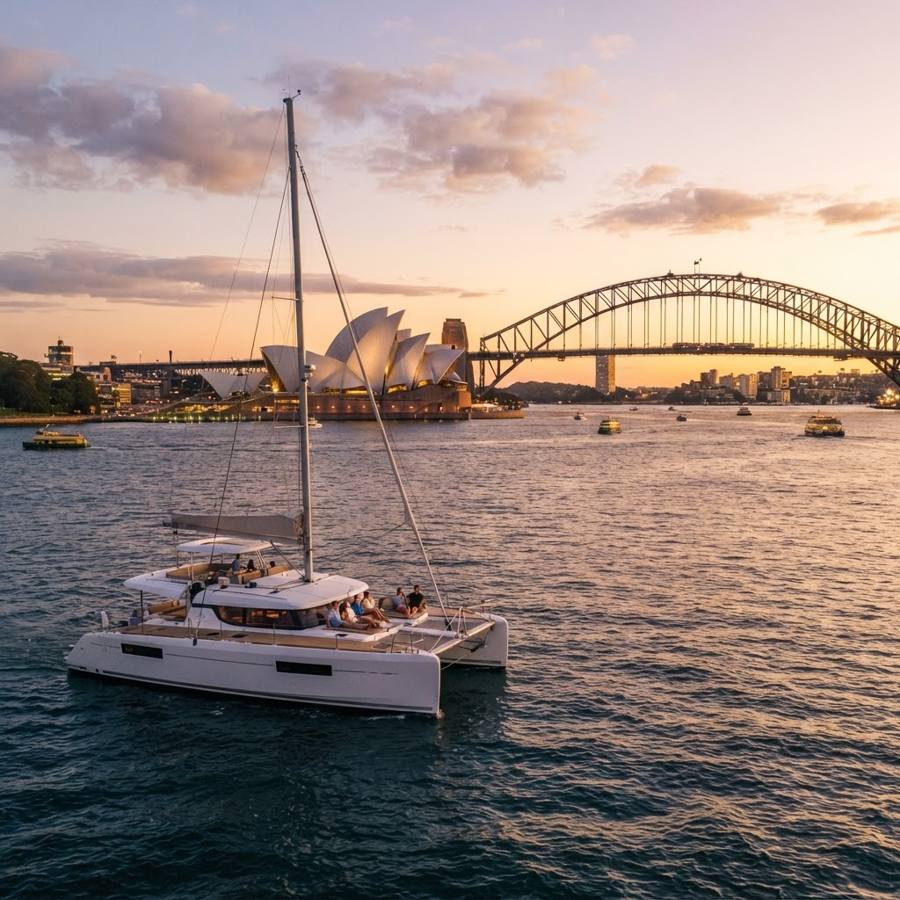 Sydney Harbour landmarks from the water